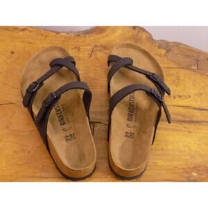 Birkenstock Sandals Mayari Birko-Flor Sandals Women's 8.5/ 39 Black NWOT